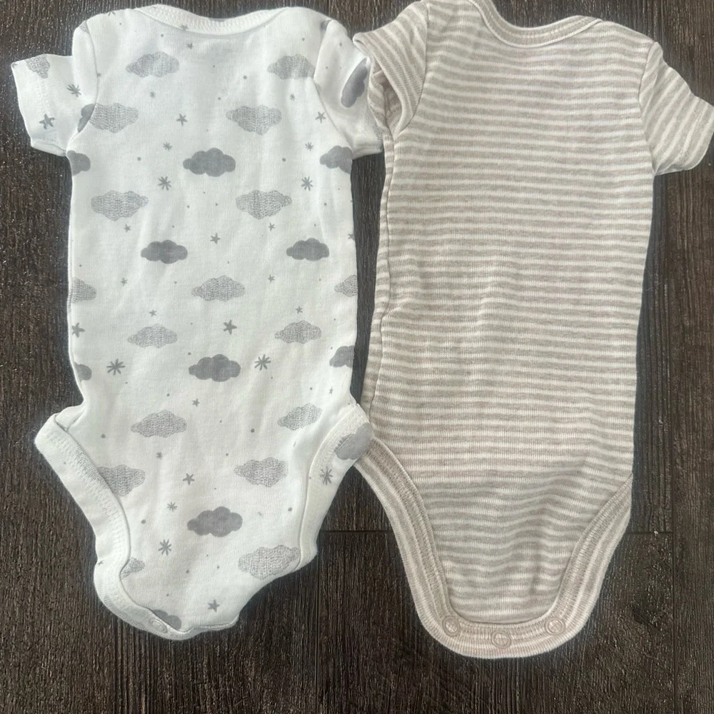 Preloved Cloud and Stripe Kids One Pieces Set